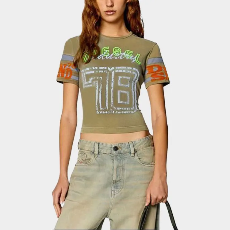 DIESEL Women's T Uncusl T shirt Light Brown-1