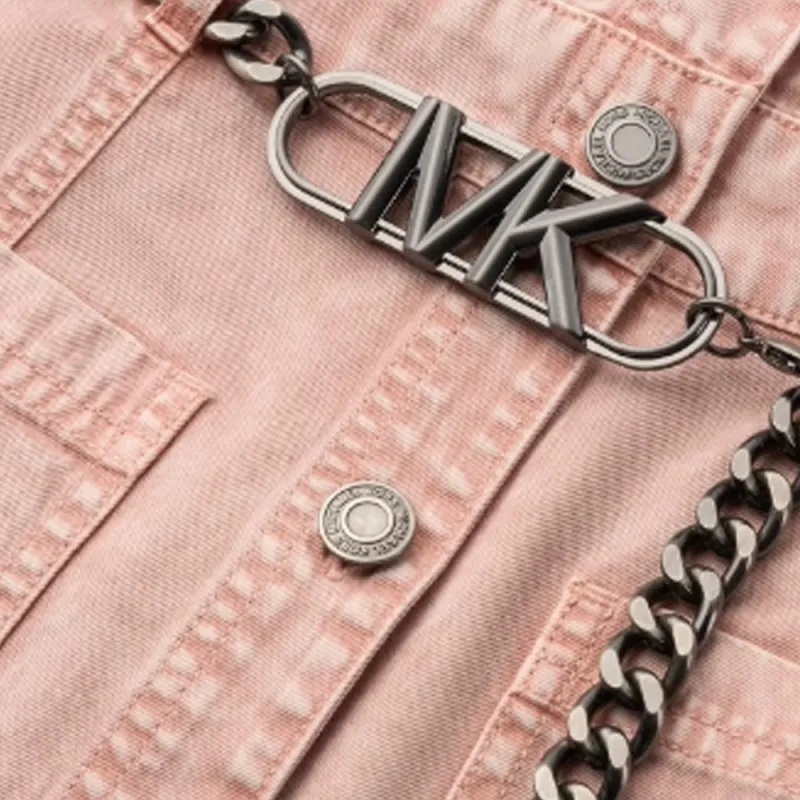 MICHAEL KORS SS25 Short Sleeved Dress Women's Pink-2