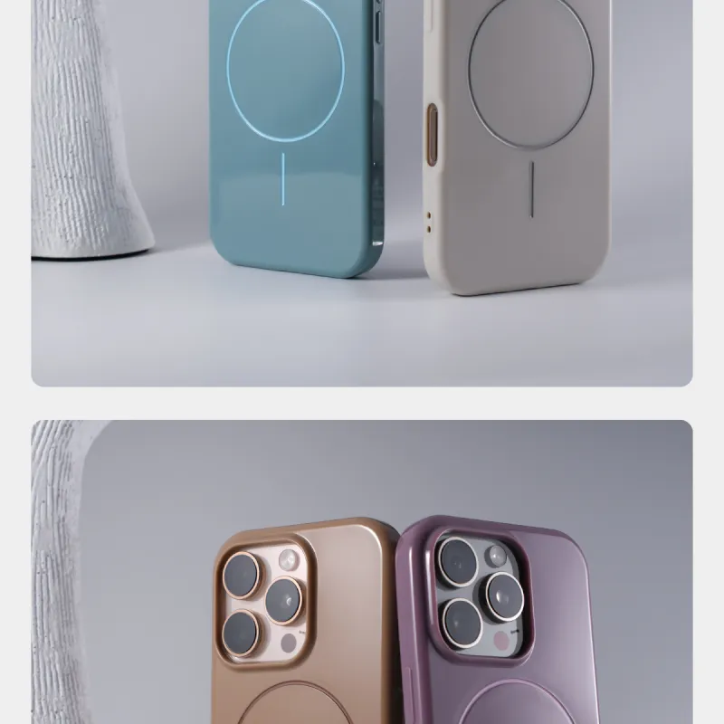 DEPA TPU Material Shiny Magnetic Phone Cases Compatible With Apple 11/16 Collection-3