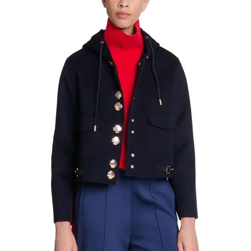 Maje Double faced Cropped Jacket-1