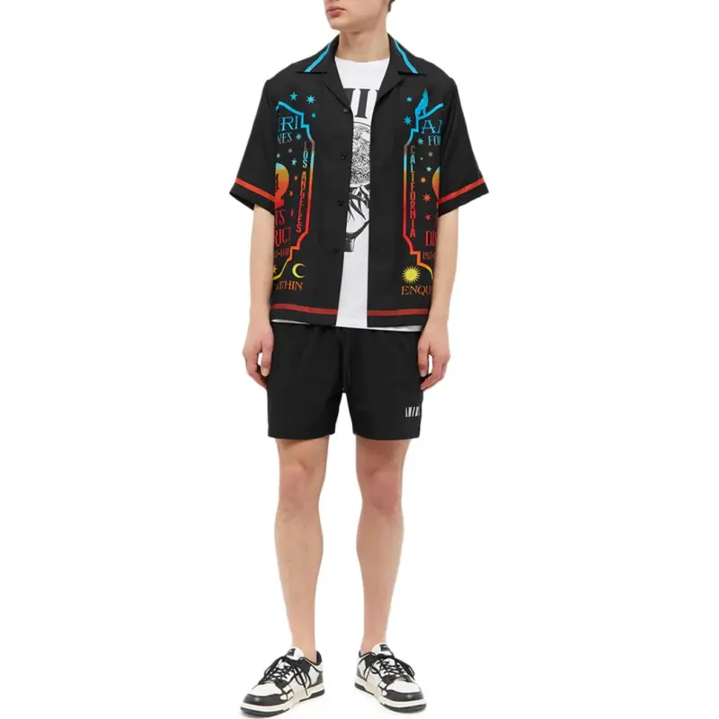 AMIRI Logo Swim Shorts-1