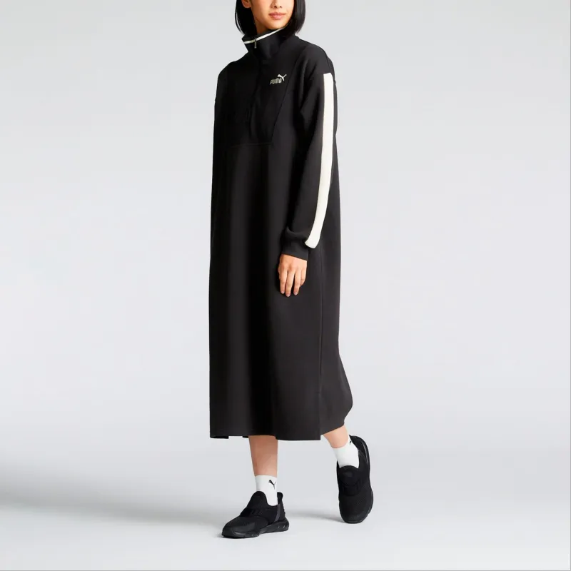 PUMA CORE HERITAGE FW24 Long Sleeved Dress Women's Black-3