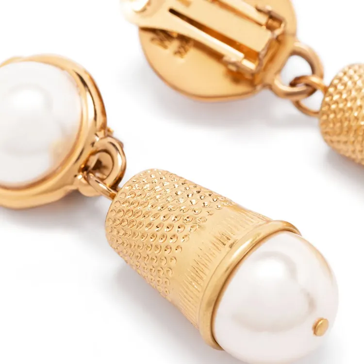 MOSCHINO Thimble Clip on Earrings-1
