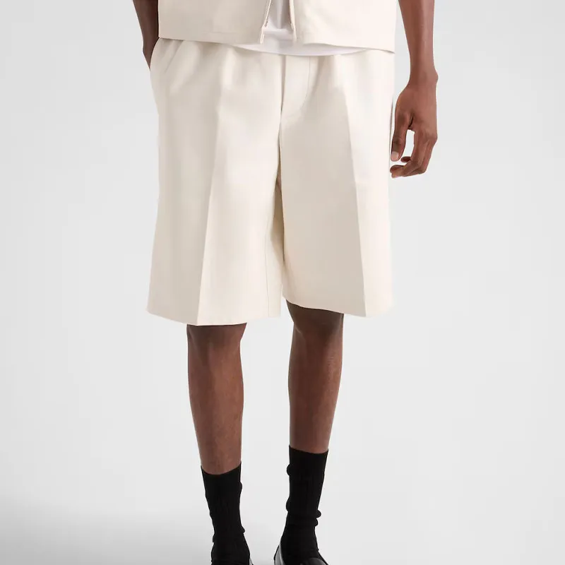 PRADA Leather Shorts-1