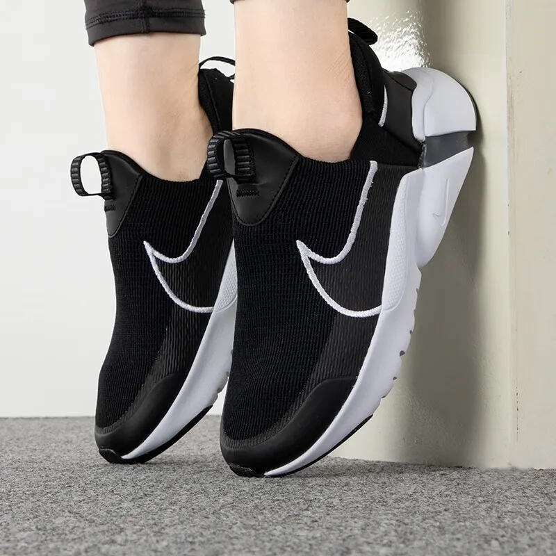 Nike Flex Plus 2 Abrasion Resistant Breathable Low Top Kids' Running Shoes Black Unisex-1