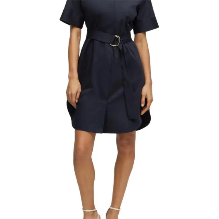 HUGO BOSS Short-Sleeved Dresses Women's Dark Blue-4