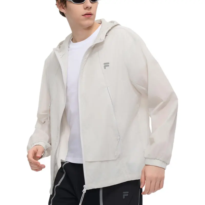 FILA FUSION Jackets Coats Women's Silver Ink Gray-2
