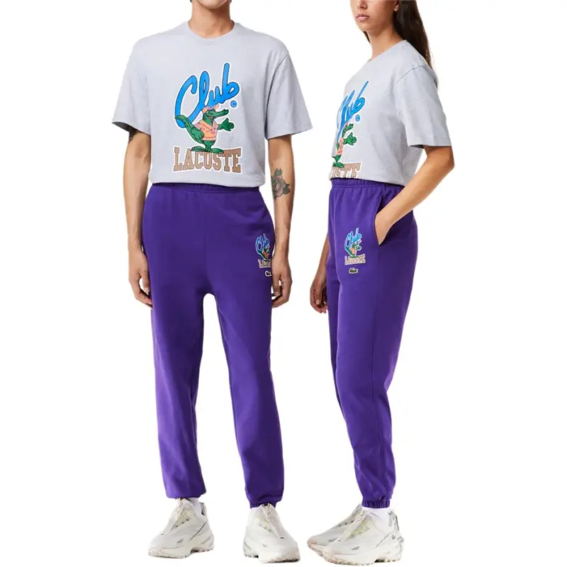 LACOSTE Iconic print Cotton Track Pants-3