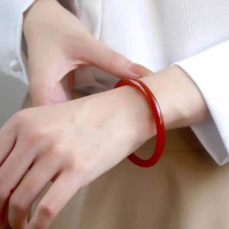 JUNWEN Chalcedony Bangles Women's-4