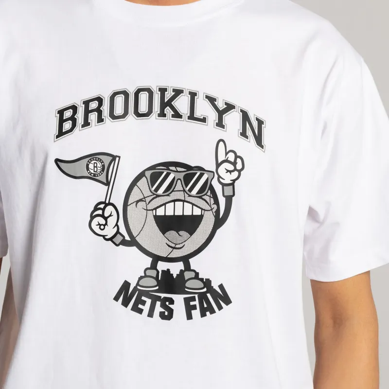 NBA Brooklyn Nets T Shirt Unisex White-4