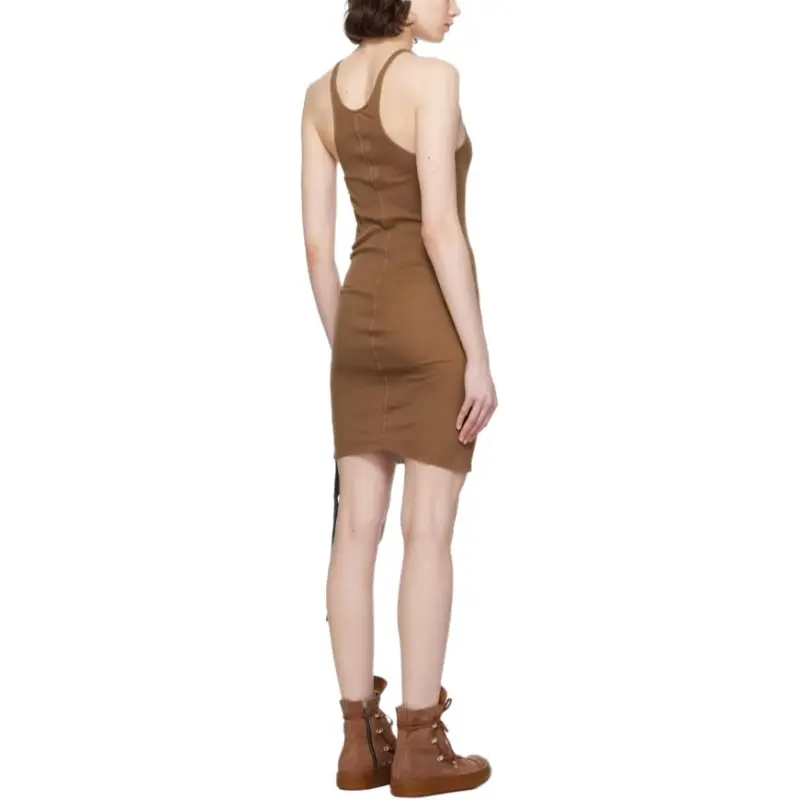 Rick Owens DRKSHDW Slip Dress Women's Camel-1