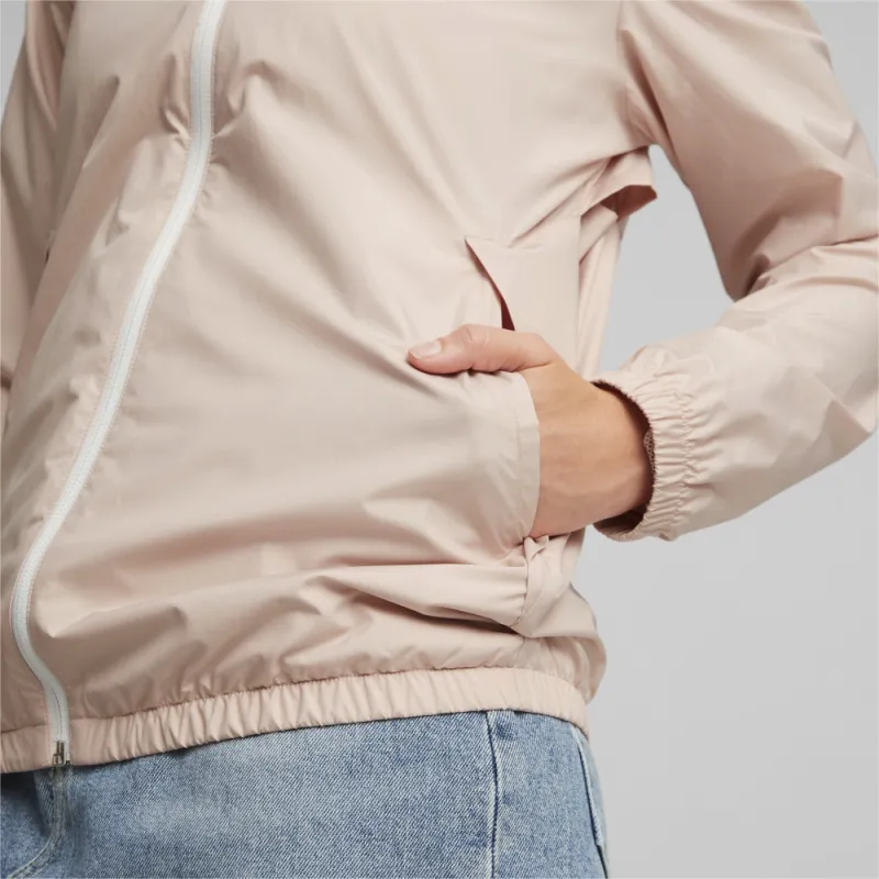 PUMA SQUAD Essentials Solid Windbreaker Jacket Women's Pink-3
