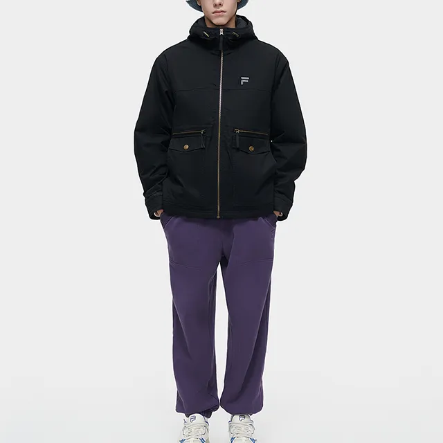 FILA FUSION FILA FUSION X Knitted Sweatpants Men's Beige Blue Purple-2