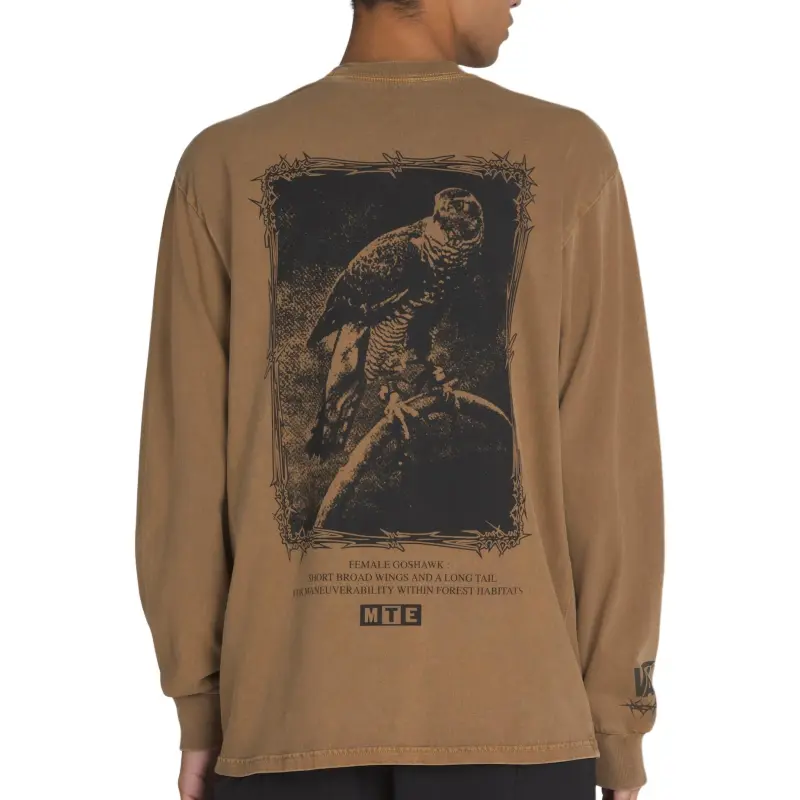 Vans MTE Goshawk LS Tee T Shirt Men's Brown-3