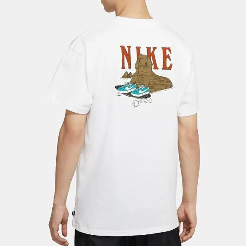 Nike T Shirts Men White-3