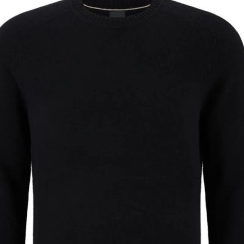 HUGO BOSS FW22 Cashmere Sweater Men's Pitch Black-4
