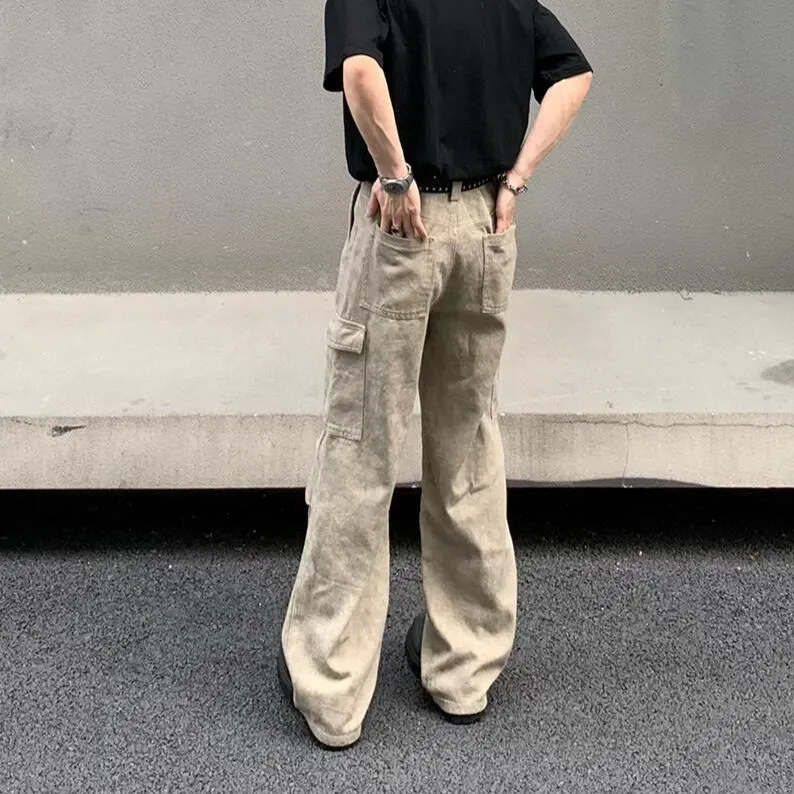HLPT Cargo Pants Unisex Marble Pattern-4