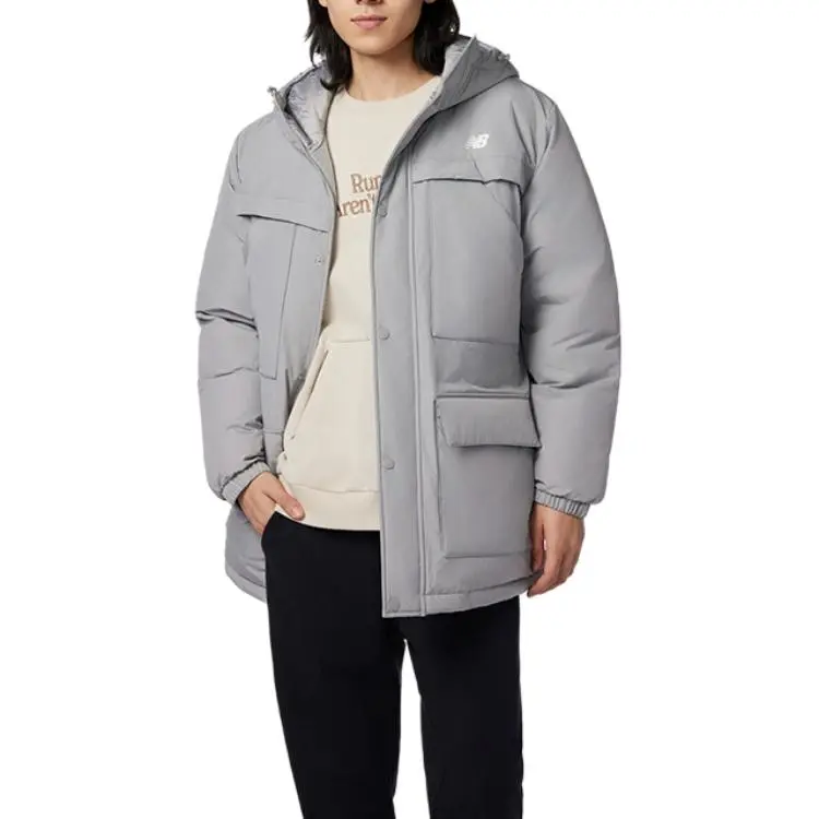 New Balance Down Jacket Men's Gray-2