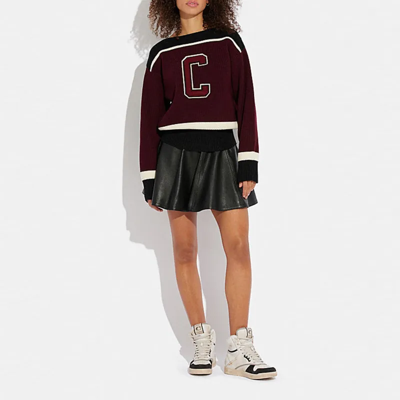 COACH Sweaters Women's Brown Red-1