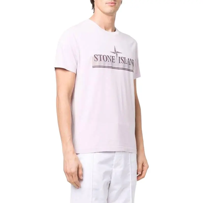 STONE ISLAND T Shirt Men's Pink-4