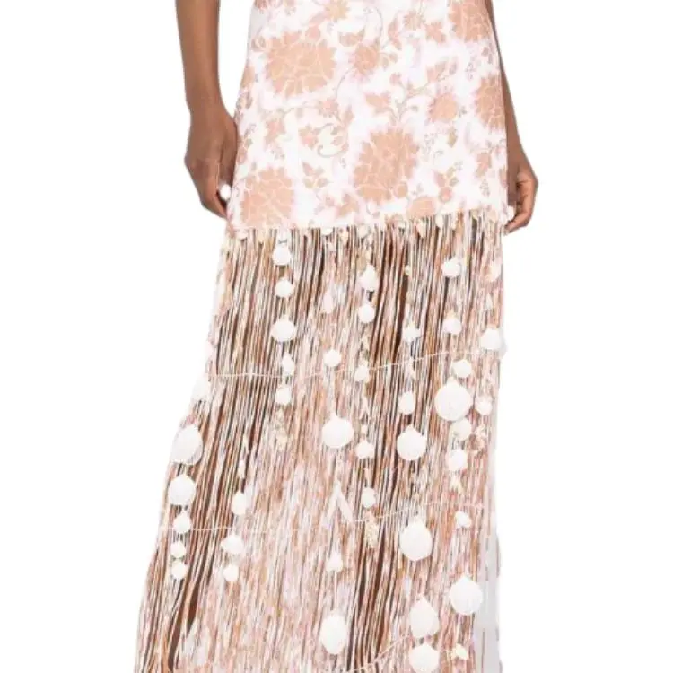 Zimmermann Postcard Fringed Skirt-5