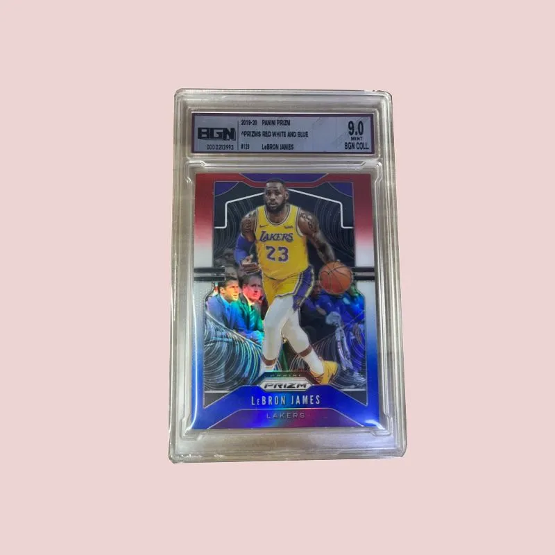 PANINI 2018 2019 Season Prizm Collection Tricolor Fold Lakers First Year BGN9 LeBron James Graded Cards 1 Pc-3