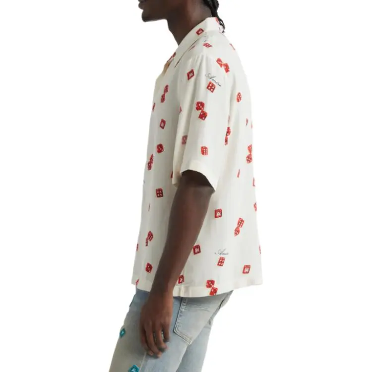 AMIRI Decorative Printed Short Sleeved Shirt-3