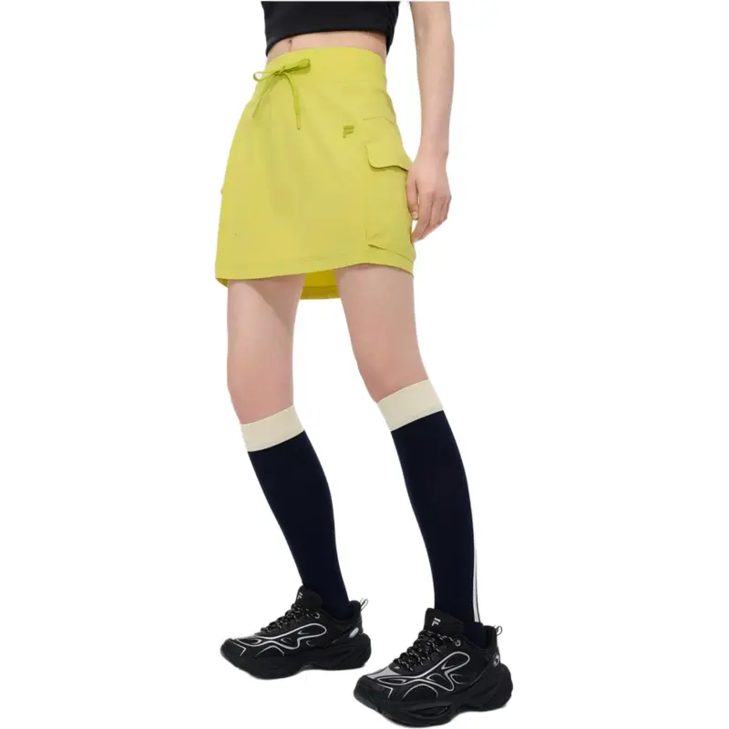 FILA FUSION FOBFUSION LIFE SS25 Casual Short Skirts Women's Olive Green L G-3