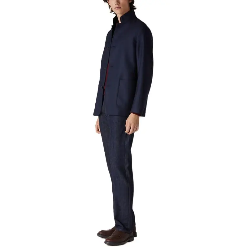 Loro Piana Jackets & Coats Men's Marine Blue-4