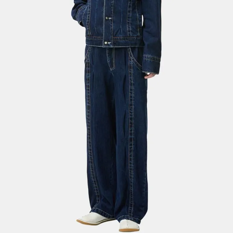 ADER ERROR FW24 Jeans Unisex Marine-4