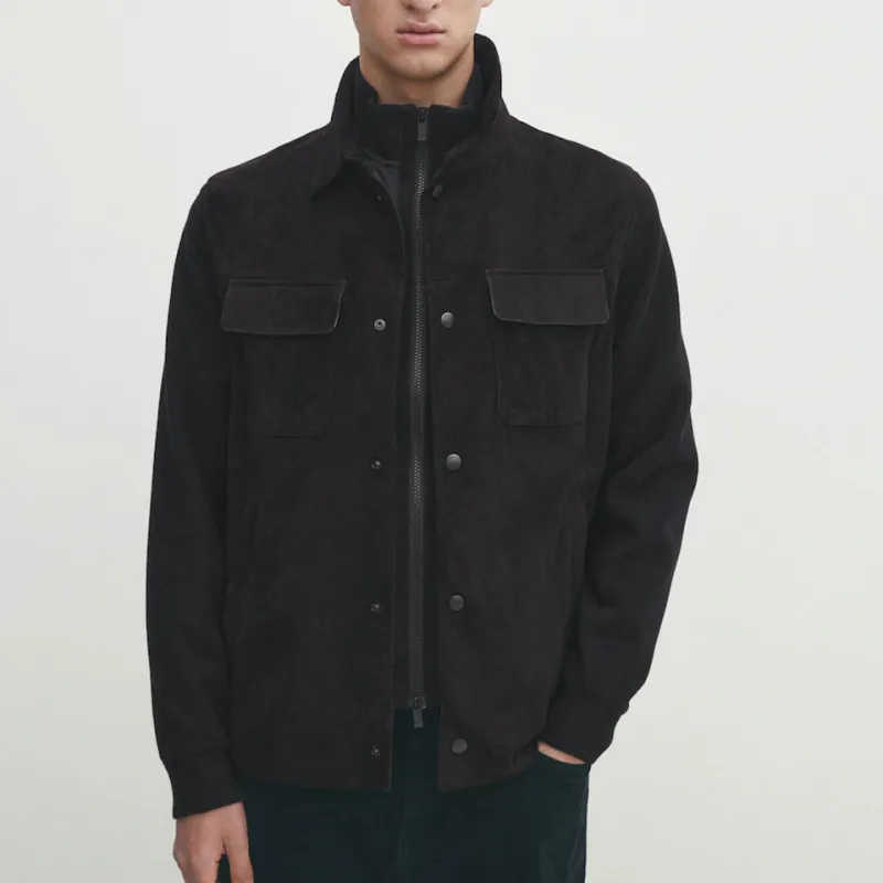 Massimo Dutti Jackets Men Navy Blue-3