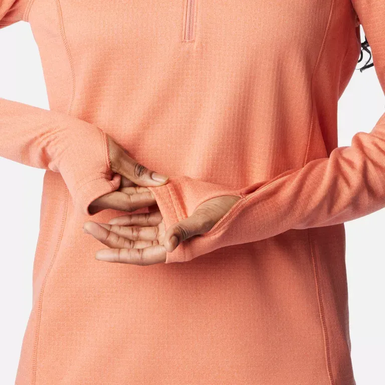 Columbia Park View™ Half Zip Fleece Sweatshirt Women's Peach-3