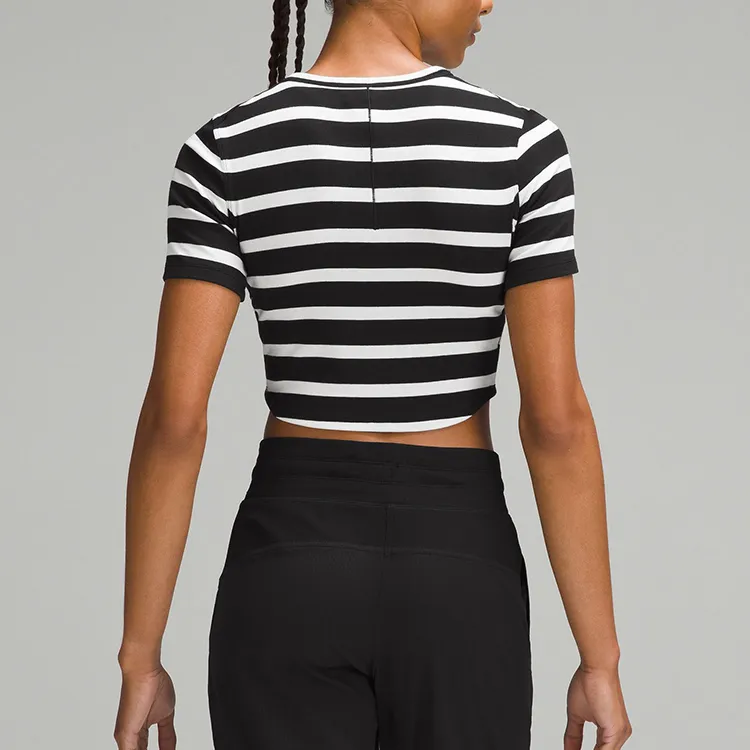 Lululemon Hold Tight Regular T-Shirt Women's Black/White-2