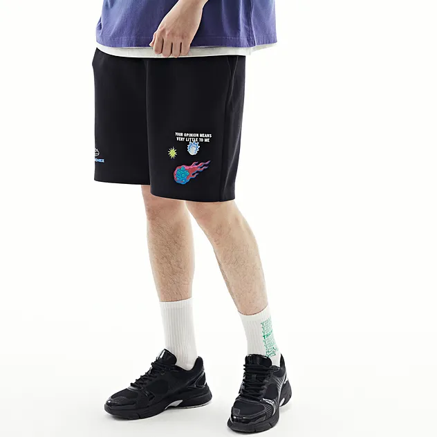 H&M Casual Shorts Men Black-2