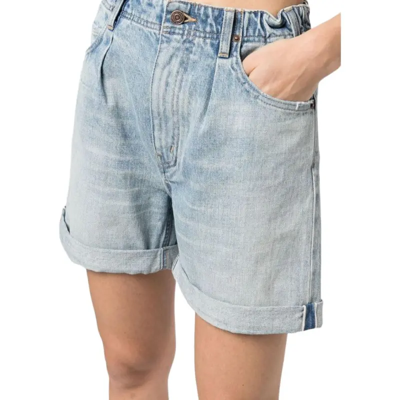 CELINE Denim Shorts Women's Blue-3
