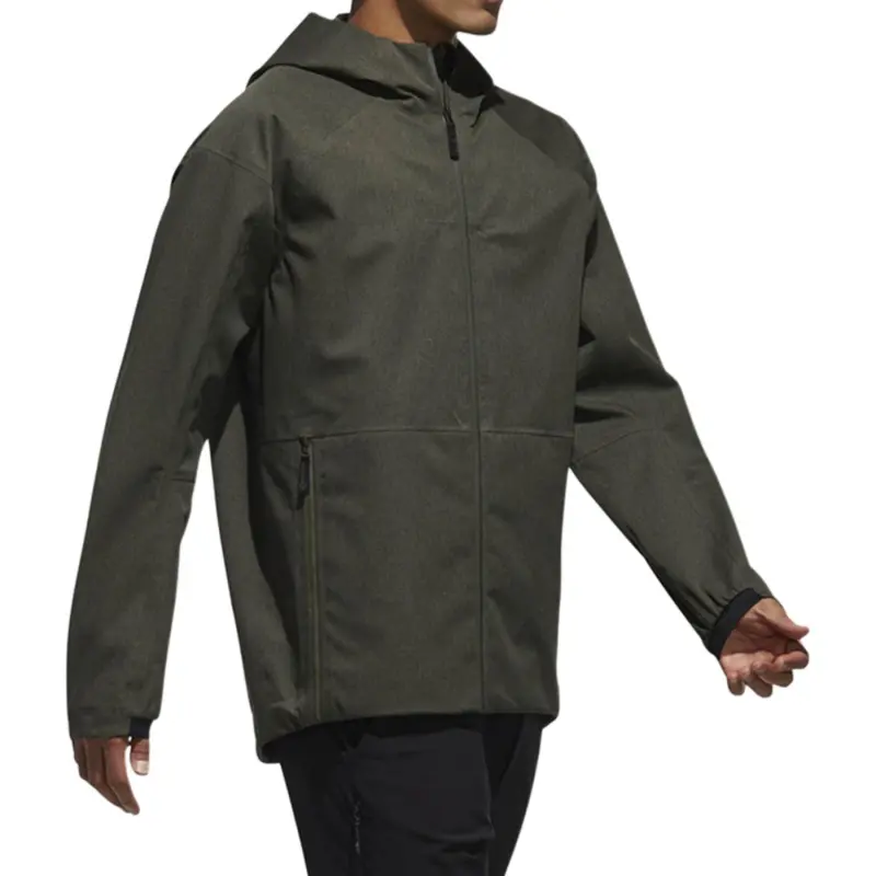 Adidas Waterproof And Windproof Windbreaker Jacket Men's Dark Green-4
