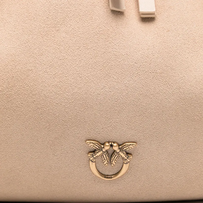 PINKO Suede Shoulder Bag-3
