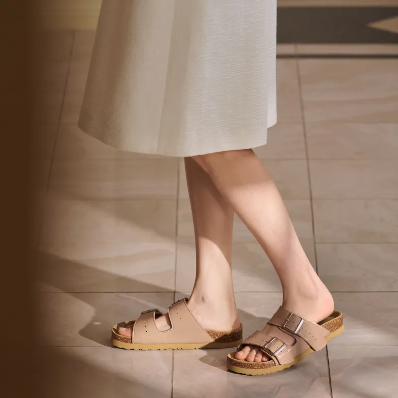 73Hours Slide Slippers Women's Apricot-15