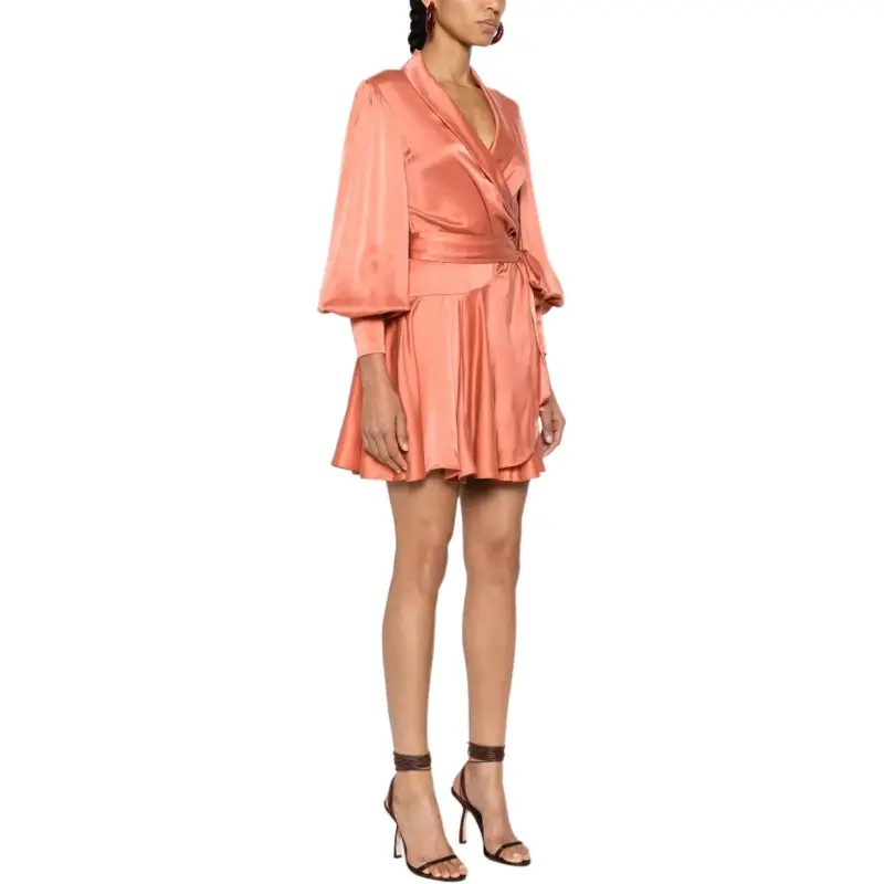 Zimmermann V-Neck Wrap Mini Dress-4