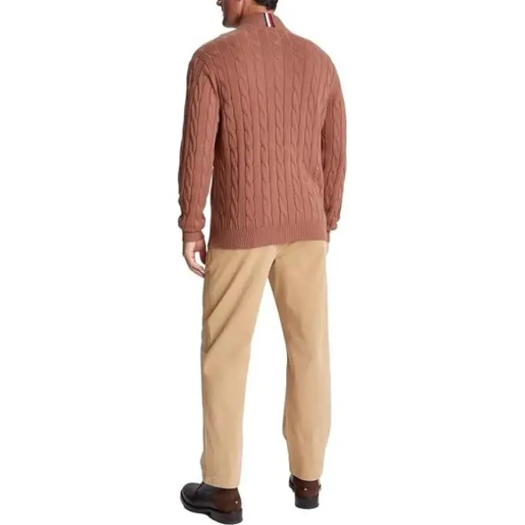 Tommy Hilfiger Sweaters Men Red Brown-2