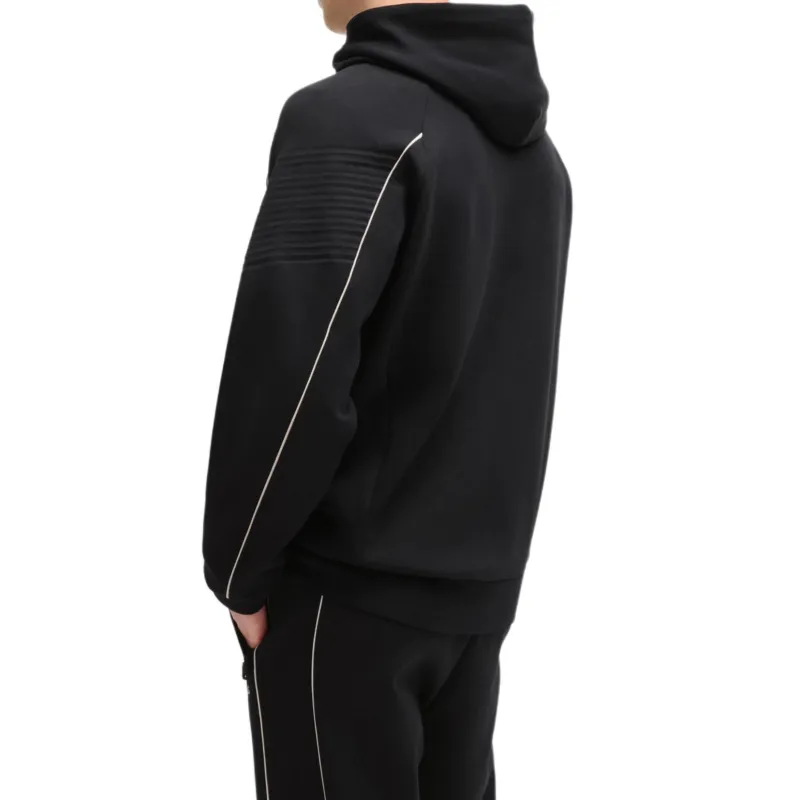 HUGO BOSS Logo Detailed Zipped Hoodie-2