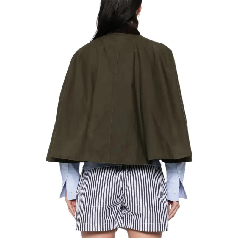 BARBOUR X Erdem Reversible Clover Showerproof Trapeze Jacket-2