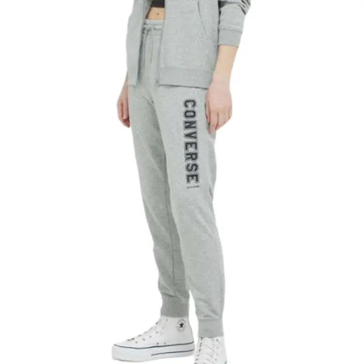 Converse Knitted Sports Pants Unisex Gray-3