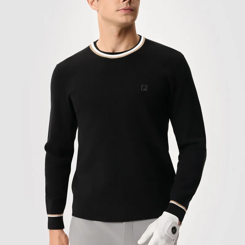 FILA Golf Series SS25 Sweater Men's Pitch Black-2
