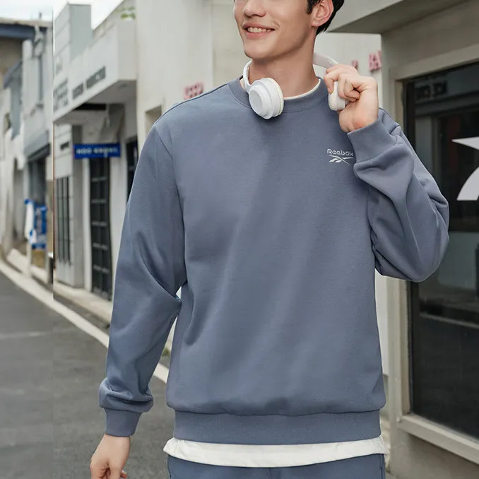 Reebok Sweatshirts Unisex Blue Gray-2