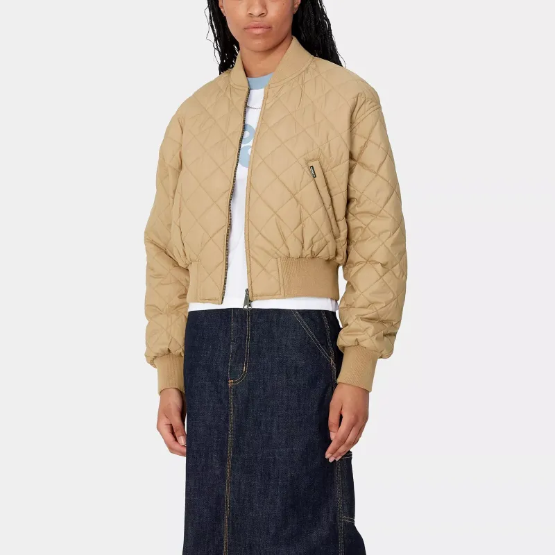 Carhartt WIP FW24 W' Selma Liner Jacket Women's Peanut Butter Color-4