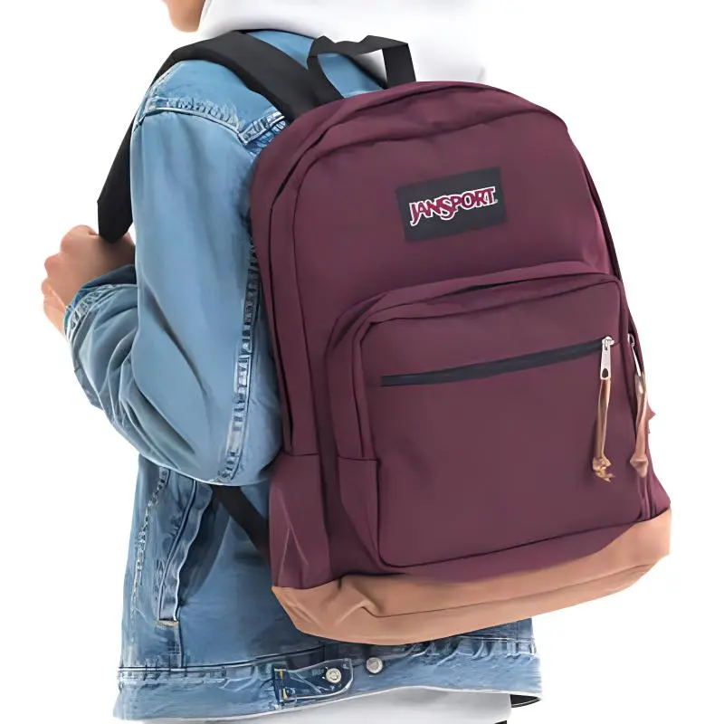 JanSport Polyester Backpack Medium Size Women's Dried Fruit Without Flowers-4