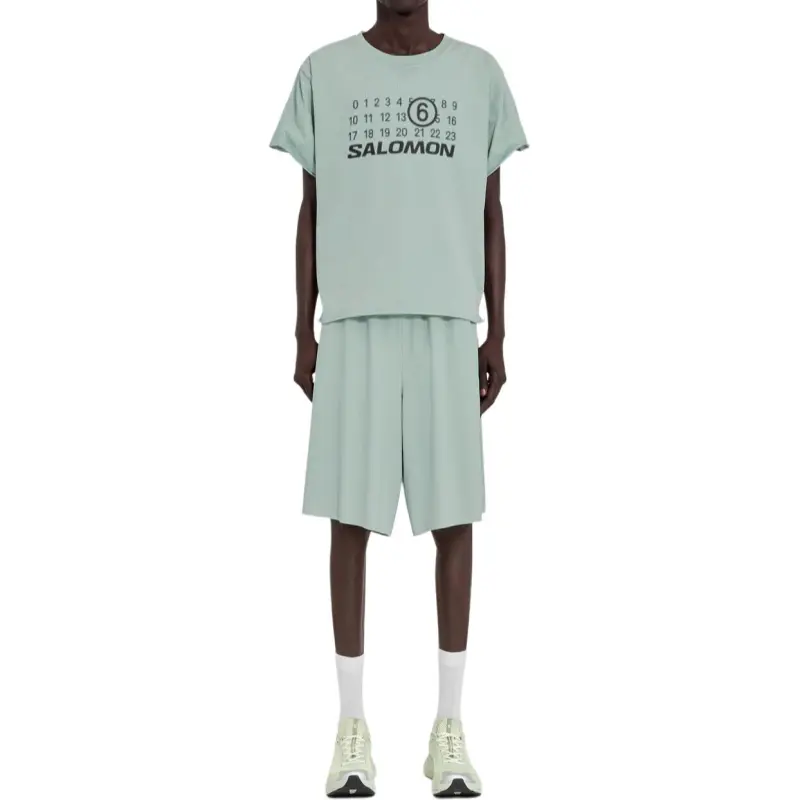 MM6 Maison Margiela X Salomon X Salomon Numbers print T shirt-1