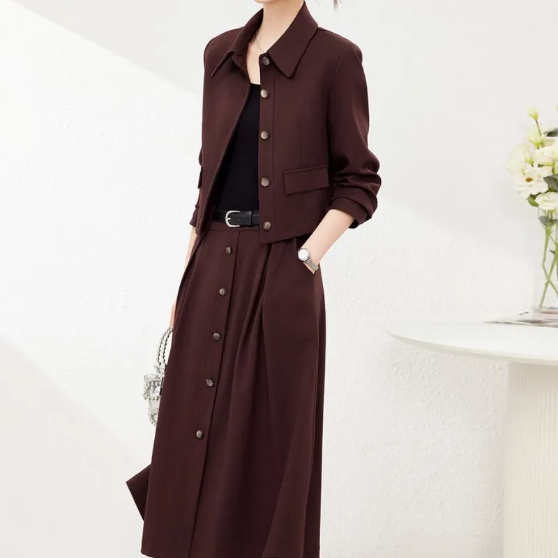 Fele.d Two Piece Skirt Sets Women's-0