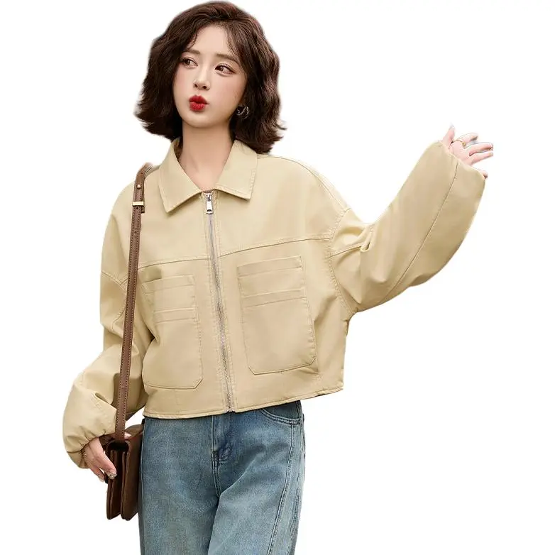 Yi Mengyuan Leather Jacket Women's-2